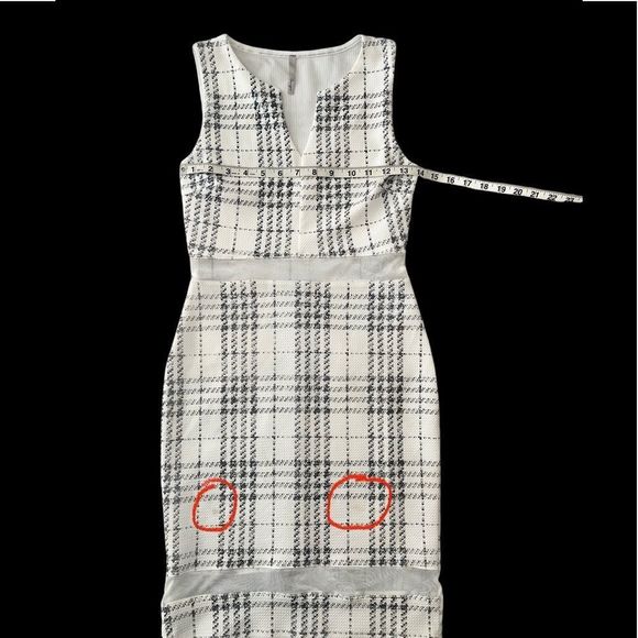 Flamingo brand dress with mesh waist Sz Med - Picture 7 of 10